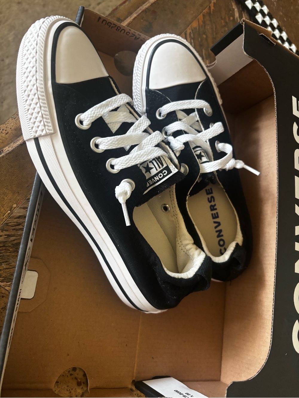 Converse Black & White Low Top Sneakers